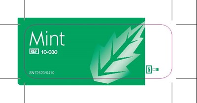 Flavor Label (60 Second Taste Mint Flavor Label 0410)